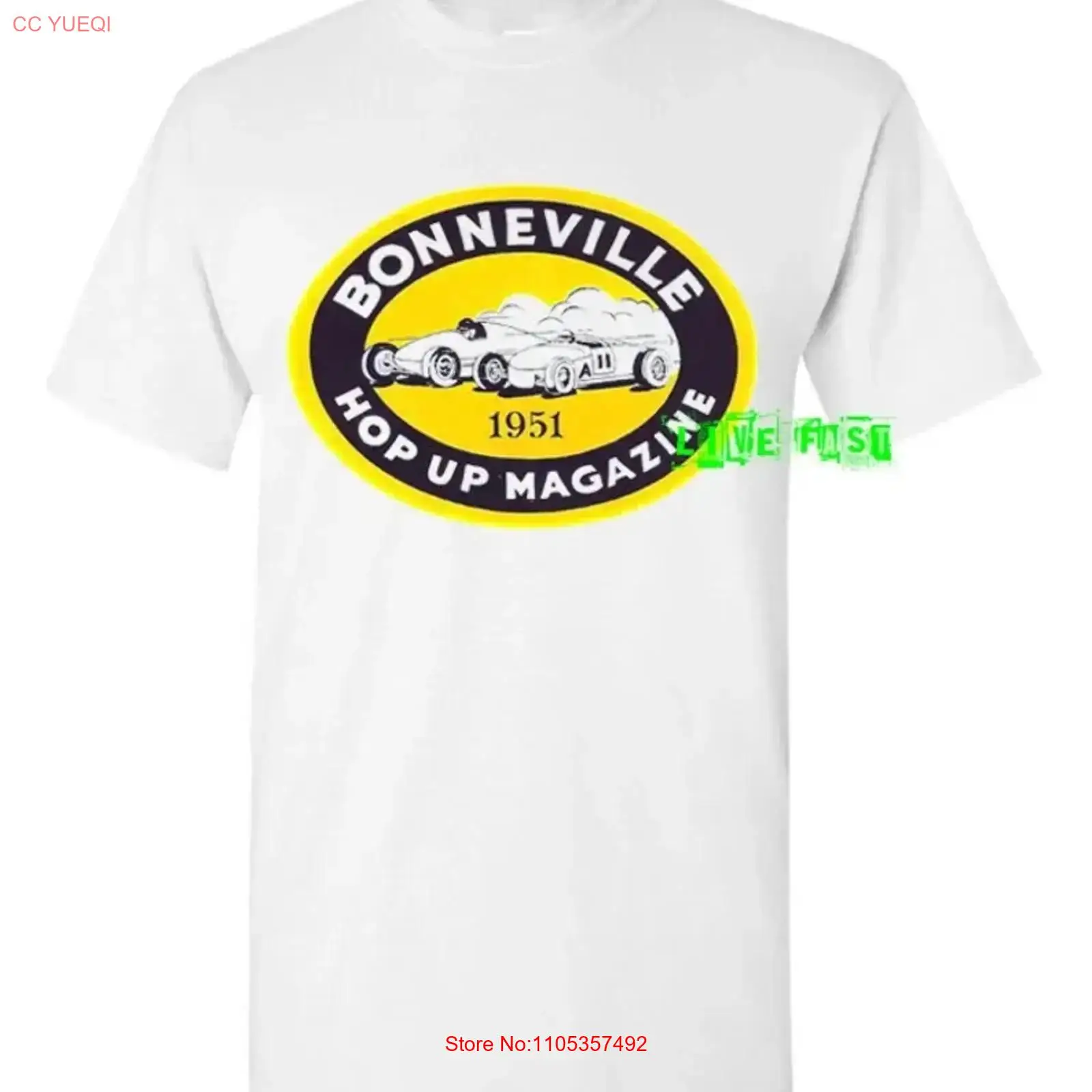 Collectible Vintage T Shirts - T-shirt BONNEVILLE SALT FLATS 1951 Hot