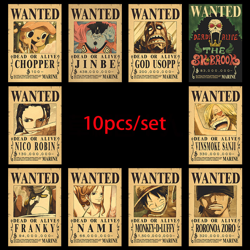 Vintage Collectibles Toys - 10 Pezzi Poster Anime One Piece