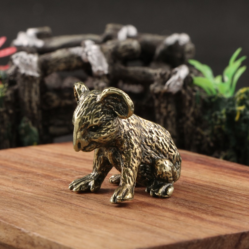 Vintage Collectible Bears - Statuetta Vintage di Koala in Ottone