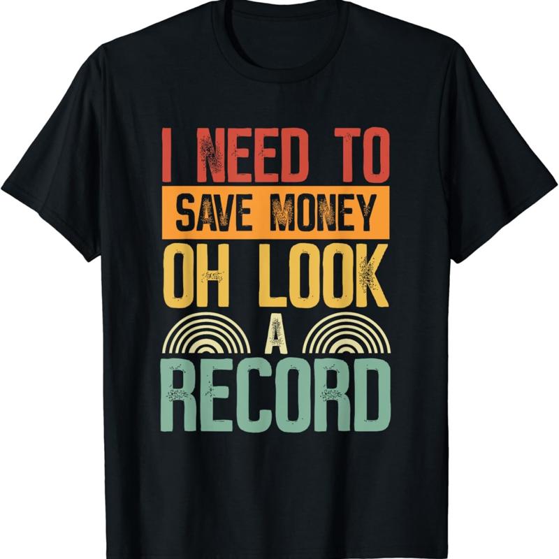 Collectible Vintage T Shirts - Maglietta per Collezionisti di Dischi in