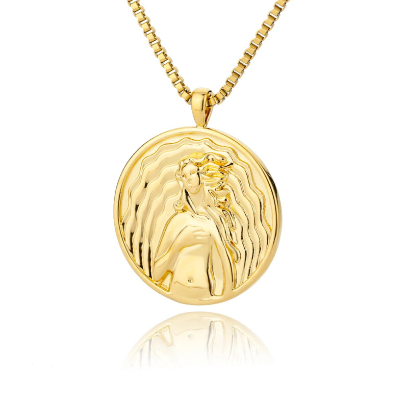 Vintage Collectible Coins - Collana estetica con moneta della dea