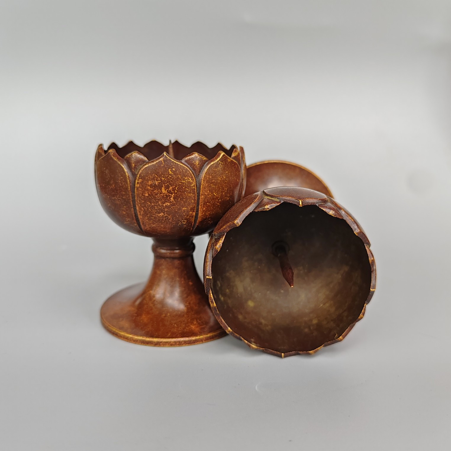 Collectible Vintage Matches - 2 tazze vintage in ottone puro,