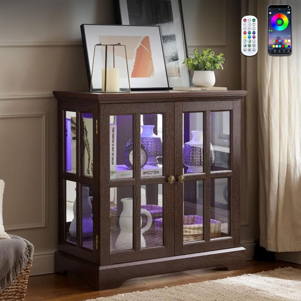 Vintage Collection - Vetrina Illuminata a 32 LED con