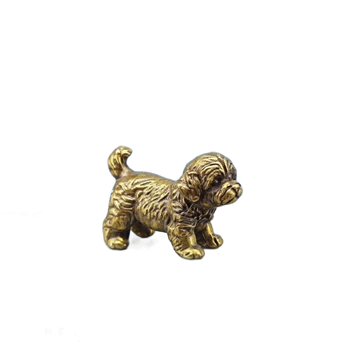 Vintage Collectible Bears - Mini Statua in Ottone di Cane,