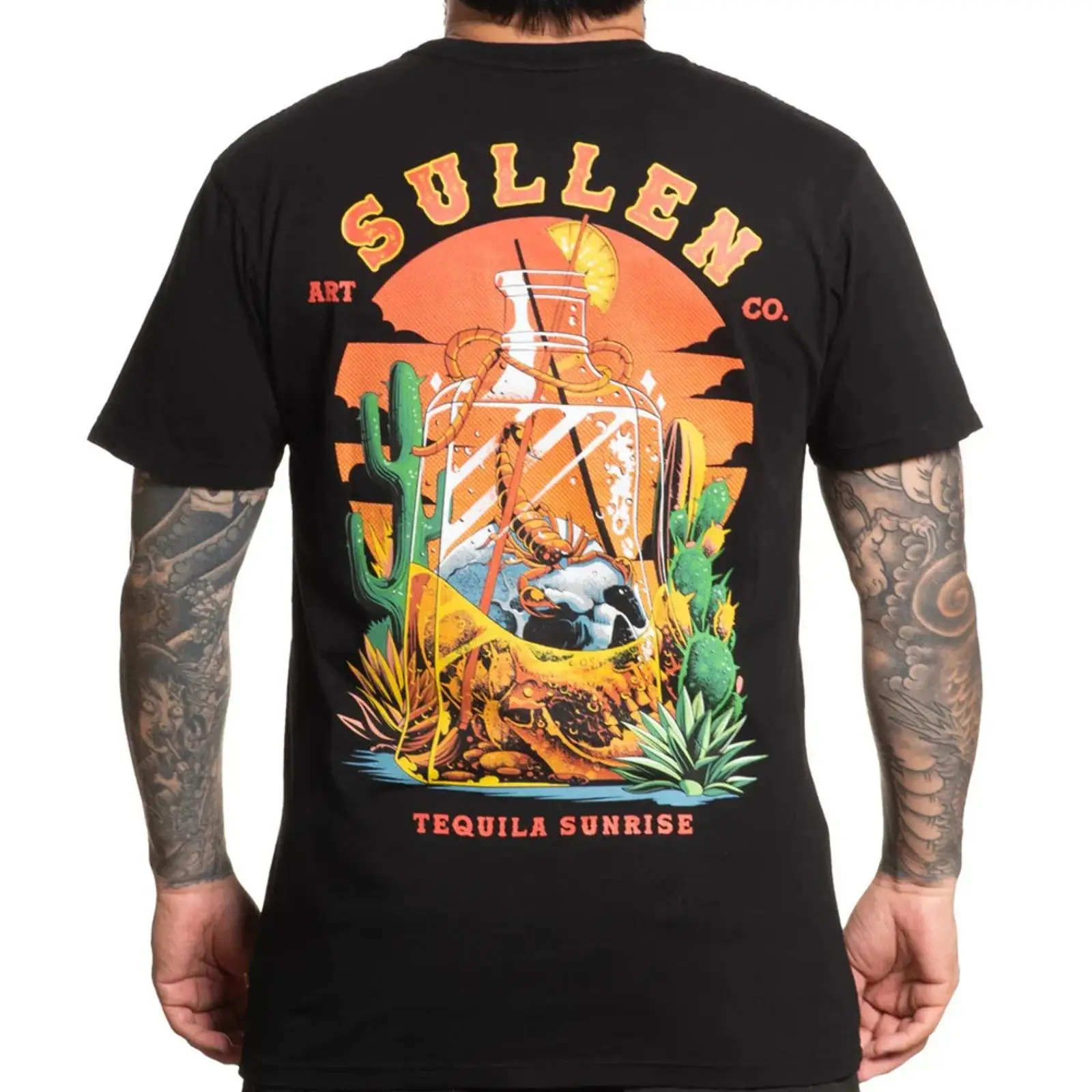 Vintage Collectible Clothing - T-shirt Sullen Clothing Tequila Sunrise Art