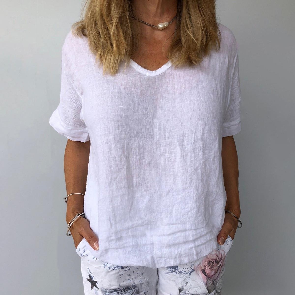 T-shirt Casual in Cotone e Lin - Collectible Vintage Matches recensione e prezzo