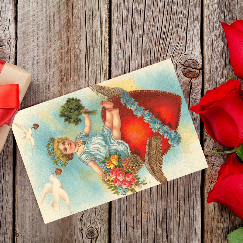 12 pezzi san valentino collezi - Collectible Vintage Greeting Cards recensione e prezzo