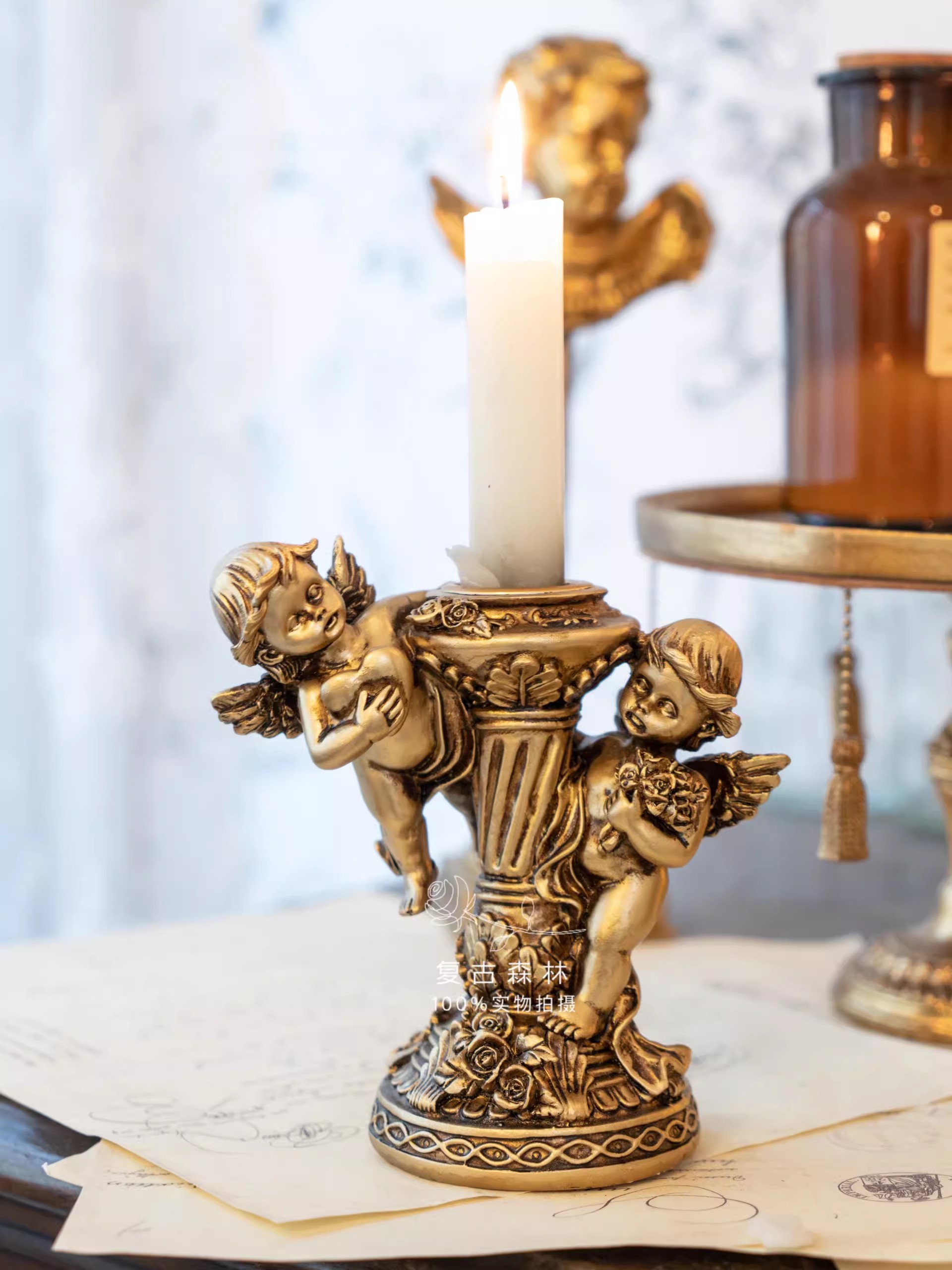 Portacandele a colonna in stil - Collectible Vintage Matches recensione e prezzo
