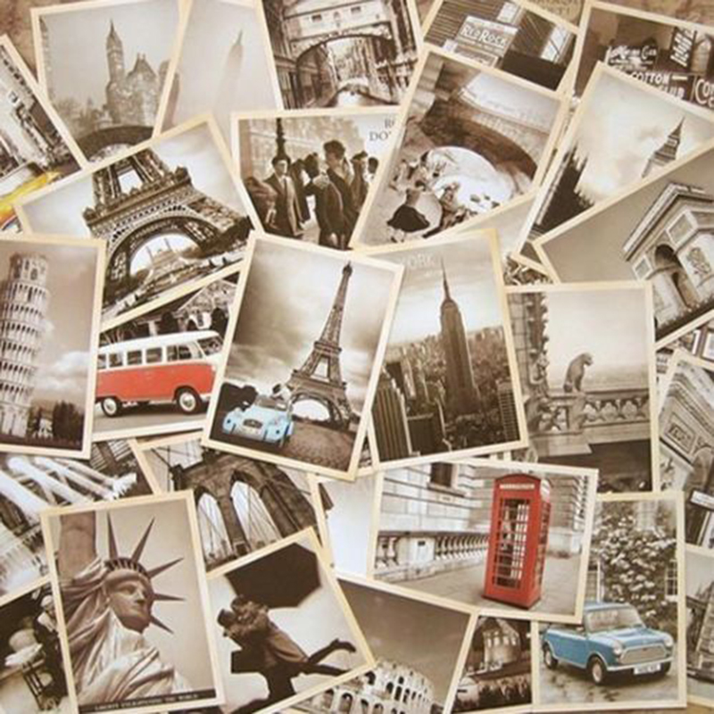 Nuovo 32Pcs Vintage Famoso Edi - Collectible Vintage Greeting Cards recensione e prezzo