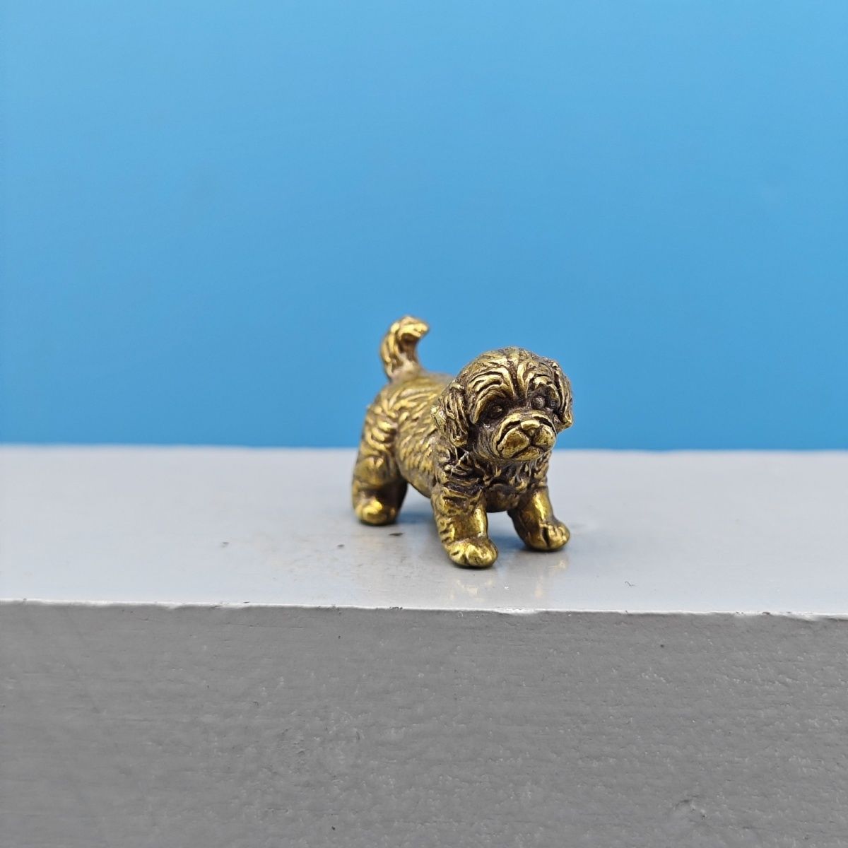 Mini Statua in Ottone di Cane, - Vintage Collectible Bears recensione e prezzo
