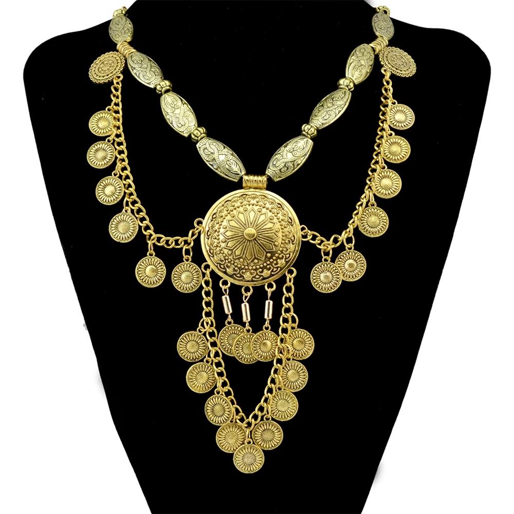 Boho etnico grande collana gir - Vintage Collectible Coins recensione e prezzo